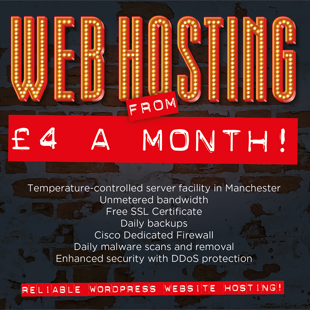 Web Hosting Yorkshire | Website Hosting from £4 per month | Wordpress Wessite Hosting Halifax West Yorkshire